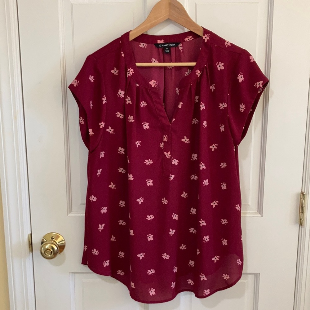 XL 41 Hawthorn short sleeve blouse